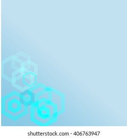 abstract blue background geometric shapes design elements with space for text