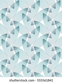 Abstract blue background, geometric shapes with many thin lines. Seamless vector pattern. Technology background with gray lines . Abstract turquoise butterflies pattern. 