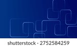 Abstract Blue Background with Geometric Square Line Patterns vector ilustration