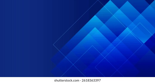 Abstract blue background. Geometric technology attractive shapes. 