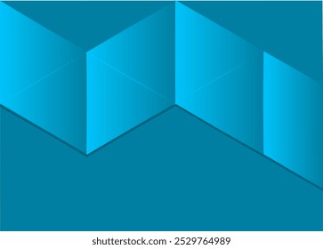 Fundo azul abstrato - Textura geométrica, ilustração vetorial plana.