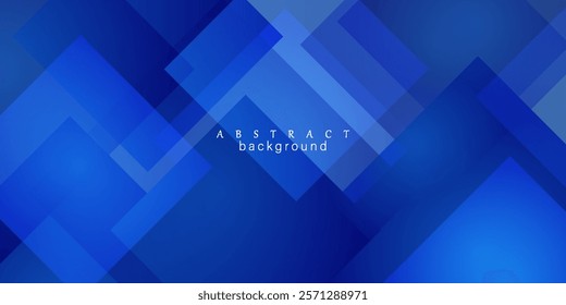 Abstract blue background. Geometric triangle background. Hexagon pattern. Vector background.