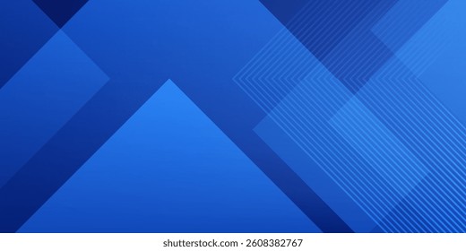 Abstract blue background. Geometric triangle background. 