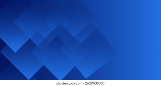 Abstract blue background. Geometric triangle background