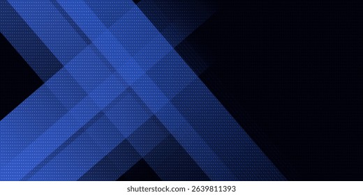 Abstract blue background. Geometric triangle background. Hexagon pattern. 