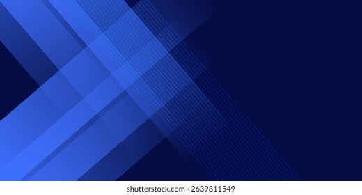 Abstract blue background. Geometric triangle background. Hexagon pattern. 