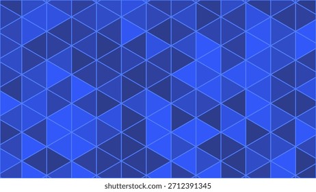 An abstract blue background. A geometric blue background with triangles.