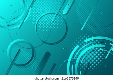 Abstract Blue Background Geometrical Shape
