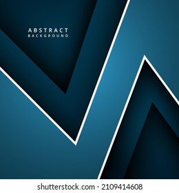 abstrakte, blaue Hintergrundgeometrie für Banner, Cover, Geschäftspräsentation und Website