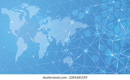 Resumen del fondo azul con el globo