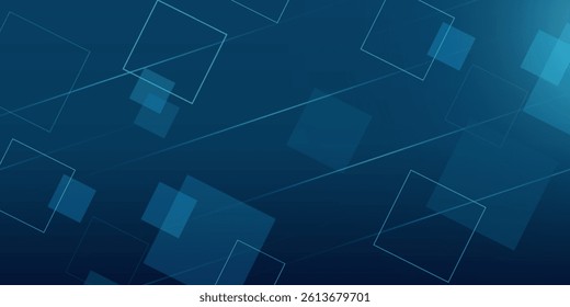 abstract blue background with glowing arrow speed. Modern shiny blue geometric lines design. vector technology