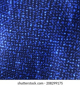 Abstract blue background with glowing circles. Vector illustration EPS10