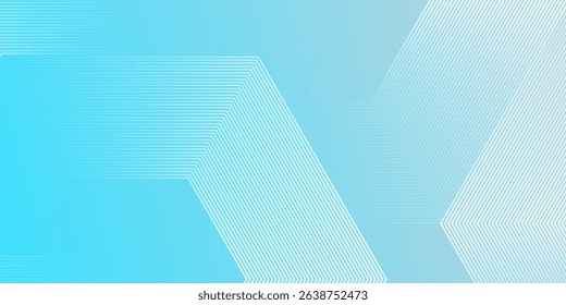 Abstract blue background with glowing curve lines. Modern shiny red gradient geometric hexagonal lines pattern. Futuristic concept. Suit for banner, brochure, poster, presentation, cover, website