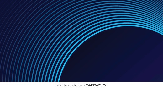 Abstract blue background with glowing curved lines. Shiny blue swirl curve lines design. Spiral lines