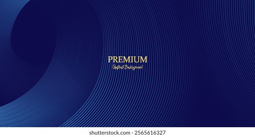 Abstract blue background with glowing curved lines. Shiny blue swirl curve lines design. Spiral lines. Geometric oval pattern. Futuristic technology concept. Vector EPS 10