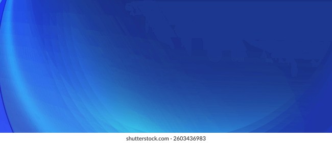 Abstract blue background with glowing curved lines. Shiny blue swirl curve lines design. Spiral lines. Geometric oval pattern. Futuristic technology concept. Vector illustration