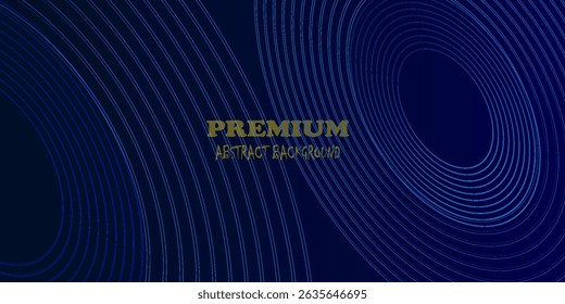 Abstract blue background with glowing curved lines. Shiny blue swirl curve lines design. Spiral lines. Geometric oval pattern. Futuristic technology concept. Vector illustration