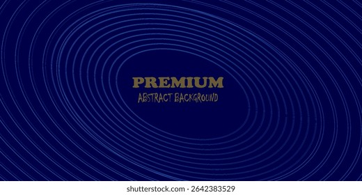 Abstract blue background with glowing curved lines. Shiny blue swirl curve lines design. Spiral lines. Geometric oval pattern. Futuristic technology concept. Vector illustration