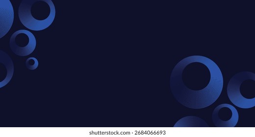 Fundo azul abstrato com linhas curvas brilhantes. Design de linhas de curva de espiral azul brilhante. Linhas espirais. Padrão geométrico oval. Conceito de tecnologia futurista. Vetor.