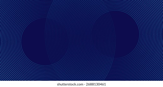 Abstract blue background with glowing curved lines. Shiny design