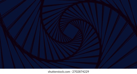 Fondo azul Abstractas con líneas curvas brillantes. Diseño de líneas de curva de remolino azul brillante. Espiral Geométrica Ilustración vectorial de patrón oval