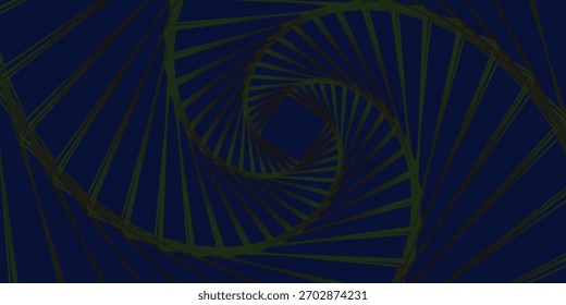 Fondo azul Abstractas con líneas curvas brillantes. Diseño de líneas de curva de remolino azul brillante. Espiral Geométrica Ilustración vectorial de patrón oval