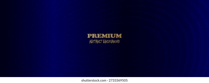 Fondo azul Abstractas con líneas curvas brillantes. Diseño de líneas de curva de remolino azul brillante. Líneas en espiral. Patrón ovalado geométrico. Concepto de tecnología futurista. Ilustración vectorial