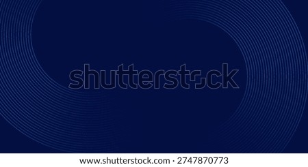 Abstract blue background with glowing curved lines. Shiny blue swirl curve lines design. Spiral lines. Geometric oval pattern. Futuristic technology concept. Vector illustration