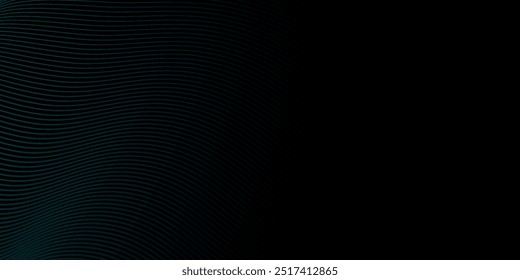 Abstract blue background with blue glowing diagonal geometric lines. Modern shiny blue rounded rectangle lines pattern. Minimalist graphic design. Futuristic technology concept