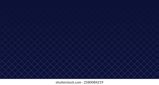 Abstract blue background with blue glowing diagonal geometric lines. Modern shiny blue rounded rectangle lines pattern. Minimalist graphic design. Futuristic technology concept
