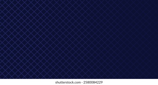 Abstract blue background with blue glowing diagonal geometric lines. Modern shiny blue rounded rectangle lines pattern. Minimalist graphic design. Futuristic technology concept
