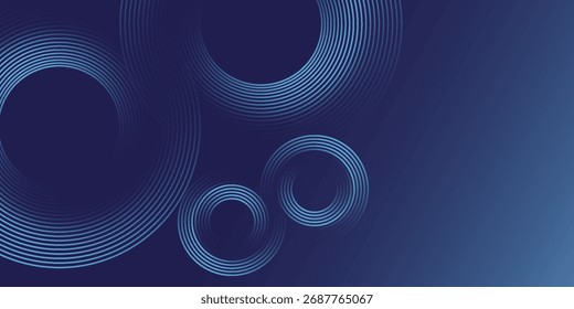 Fondo azul Abstractas con líneas geométricas diagonales brillantes azules. Moderno patrón de líneas de rectángulo redondeado azul brillante. Diseño gráfico minimalista. Concepto de tecnología futurista. Eps10