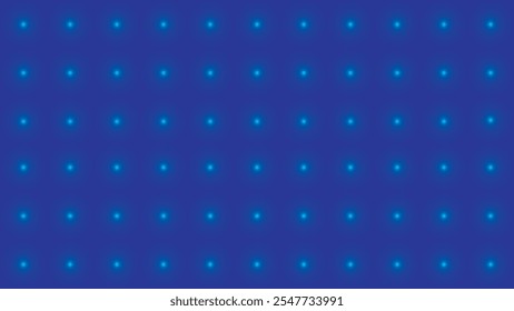 Abstract blue background with glowing dots, vector illustration.