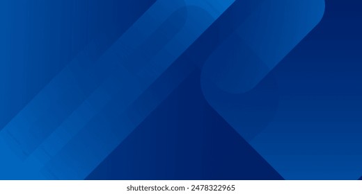 Abstract blue background with glowing geometric lines. Modern blue gradient square shape design. Futuristic technology concept. Suit for brochure, corporate, website, poster, banner, cover modern