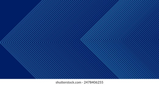 Abstract blue background with glowing geometric lines. Modern blue gradient square shape design. Futuristic technology concept. Suit for brochure, corporate, website, poster, arts line blue modern