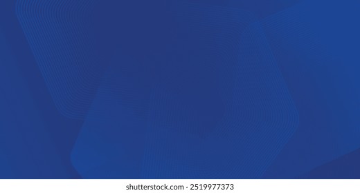 Fondo azul abstracto con líneas geométricas brillantes. Diseño de forma hexagonal degradado azul. Concepto de tecnología futurista.