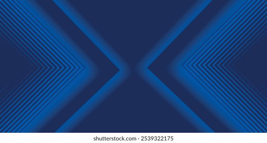 Abstract blue background with glowing geometric lines. Modern blue gradient square shape design. Futuristic technology concept. Suit for brochure, corporate, website, poster, banner, cover, flyer