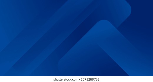 Abstract blue background with glowing geometric lines. Modern blue gradient square shape design. Futuristic technology concept. Suit for brochure, corporate, poster, banner, cover modern. eps 10