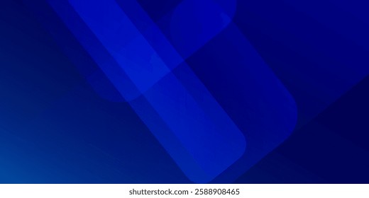Abstract blue background with glowing geometric lines. Modern blue gradient square shape design. Futuristic technology concept. Suit for brochure, corporate, website, poster, banner, cover modern