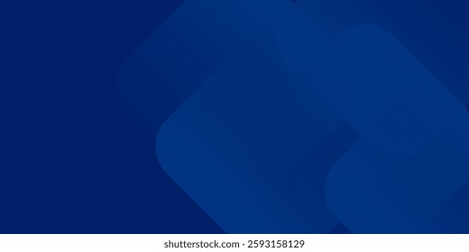 Abstract blue background with glowing geometric lines. Modern blue gradient square shape design. Futuristic technology concept.