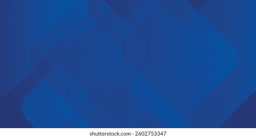 Abstract blue background with glowing geometric lines. Modern blue gradient square shape design. Futuristic technology concept.