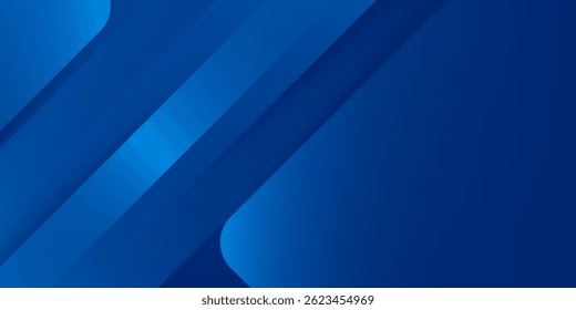 Abstract blue background with glowing geometric lines. Modern blue gradient square shape design. Futuristic technology concept. Suit for brochure, corporate, website, poster, banner, cover modern