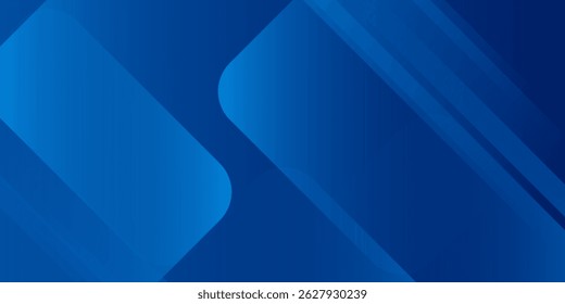 Abstract blue background with glowing geometric lines. Modern blue gradient square shape design. Futuristic technology concept. Suit for brochure, corporate, website, poster, banner, cover modern