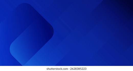 Abstract blue background with glowing geometric lines. Modern blue gradient square shape design. Futuristic technology concept. Suit for brochure, corporate, website, poster, banner, cover modern