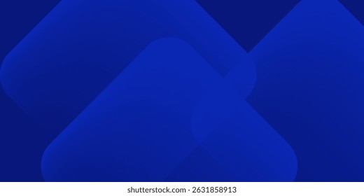 Abstrakter blauer Hintergrund mit leuchtenden geometrischen Linien. Modernes blaues Farbverlauf-Quadrat-Design. Futuristisches Technologiekonzept. Anzug für Broschüre, Corporate, Website, Poster, Banner, Cover modern