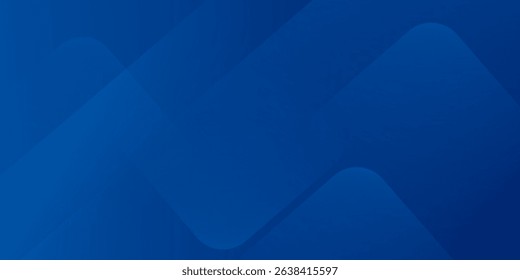 Abstract blue background with glowing geometric lines. Modern blue gradient square shape design. Futuristic technology concept.