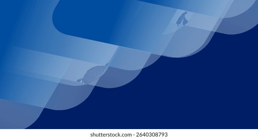 Abstract blue background with glowing geometric lines. Modern blue gradient square shape design. Futuristic technology concept. Suit for brochure, corporate, website, poster, banner, cover modern.