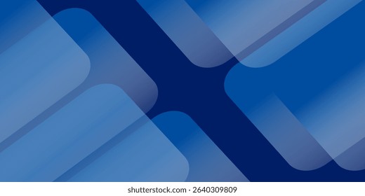 Abstract blue background with glowing geometric lines. Modern blue gradient square shape design. Futuristic technology concept. Suit for brochure, corporate, website, poster.vector illustration.