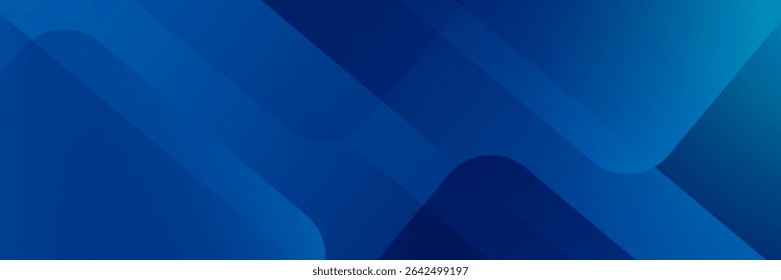 Abstract blue background with glowing geometric lines. Modern blue gradient square shape design. Futuristic technology concept. Suit for brochure, corporate, website, poster, banner, cover modern