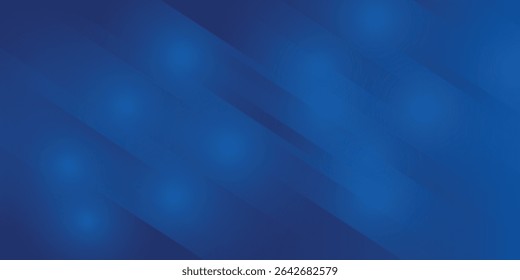 Abstract blue background with glowing geometric lines. Modern blue gradient square shape design. Futuristic technology concept.